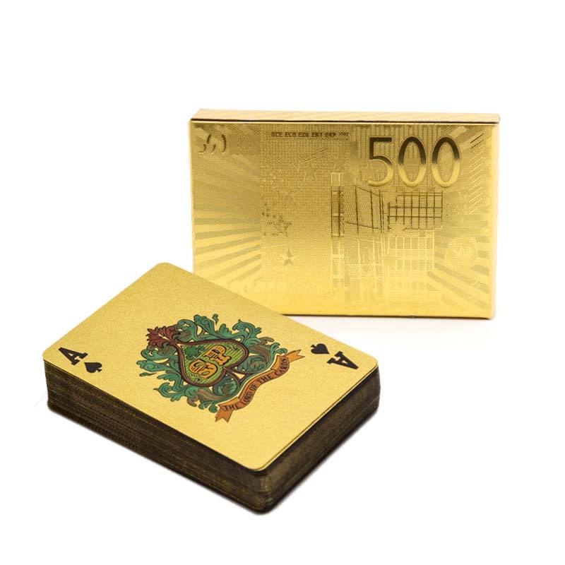 定制24k金箔迪拜黄金扑克牌