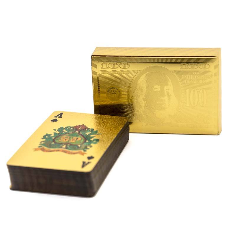 黄金扑克牌美金图案